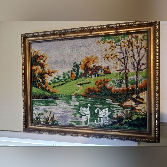 🪻🦢SWAN COTTAGE YARD ART 🏜🏖🦢🍀🦢SIZE 15"×20"🌺NICE GIFT ITEM.🏕🏡 - Picture 6 of 8